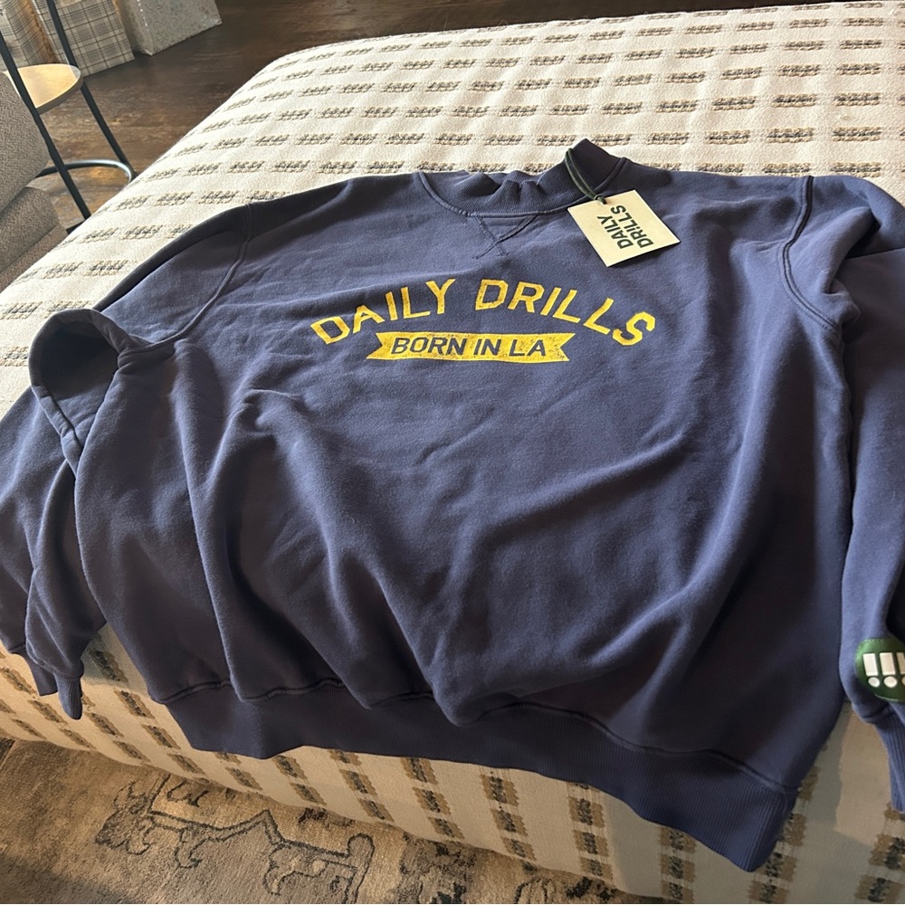 *Brand New * Daily Drills Navy Sweatshirt